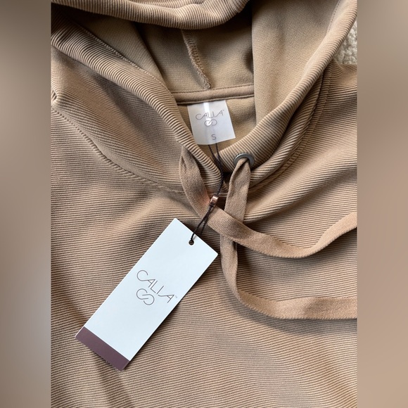 CALIA Women’s SMALL Oversized Hoodie – Tan/Brown – New With Tags - Picture 4 of 5